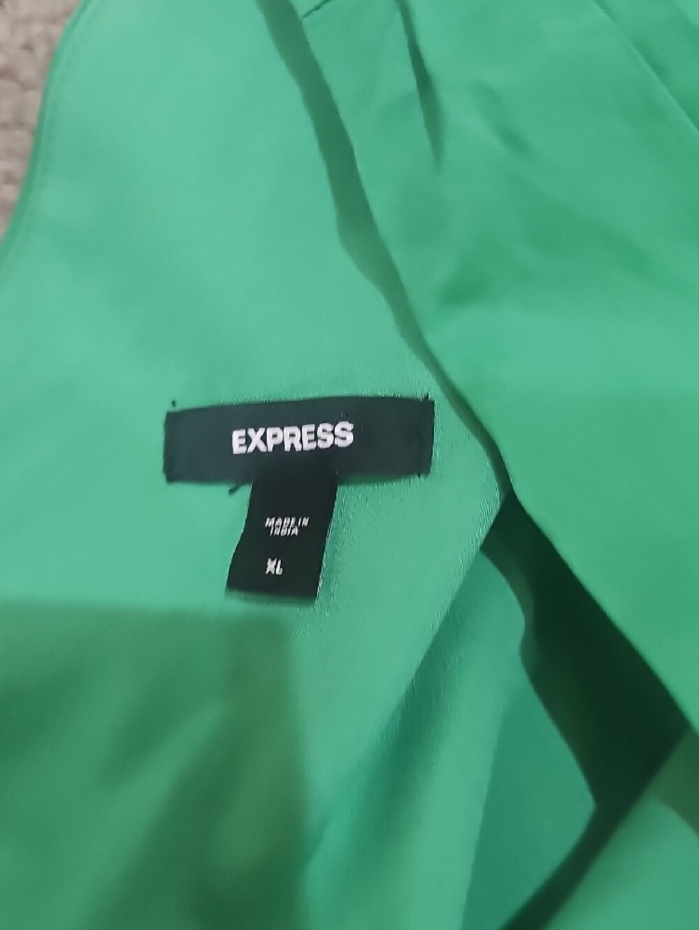 Express Emerald Green Peplum Top - Picture 7 of 7